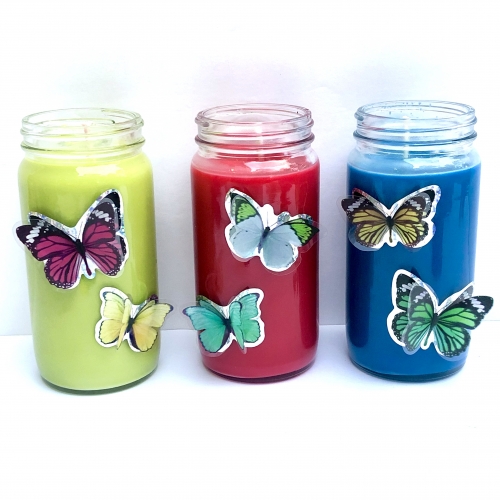 A Candle Making Butterfly Kisses  Set of 3 candle maker project by Yaymaker