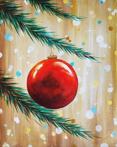 A Christmas Time paint nite project by Yaymaker