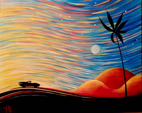 A Sunset Drive II paint nite project by Yaymaker