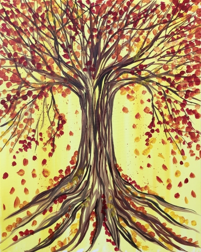 A Harvest Tree of Life paint nite project by Yaymaker