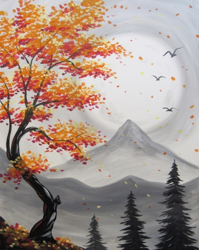A Simi Autumn Blossoms paint nite project by Yaymaker