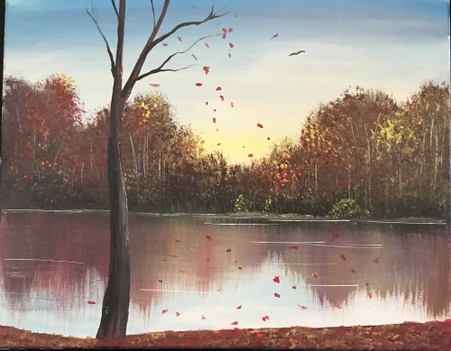 A Falling Leaves III paint nite project by Yaymaker