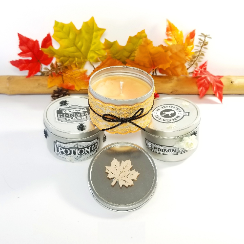 A Fall or Halloween Soy Candles candle maker project by Yaymaker