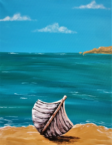 A Beached Boat paint nite project by Yaymaker