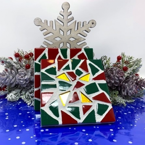 A Christmas Mosaic Splash make a mosaic project by Yaymaker
