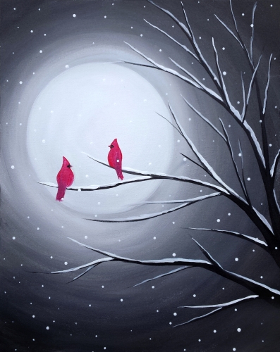 A Cardinal Moon paint nite project by Yaymaker