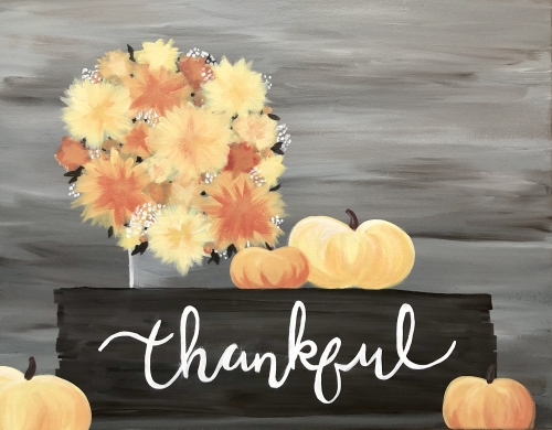 A Thankful For Fall paint nite project by Yaymaker