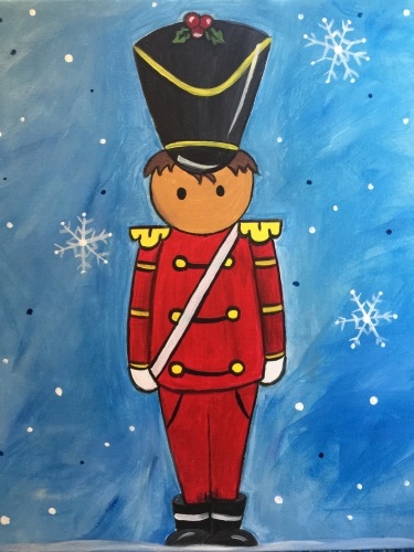 A Lil Nutcracker Soldier paint nite project by Yaymaker