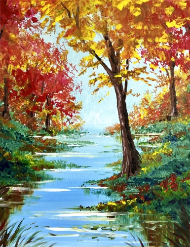A Forever Fall paint nite project by Yaymaker