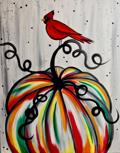 A Cardinals Pumpkin paint nite project by Yaymaker