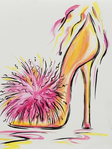A Party Pumps paint nite project by Yaymaker