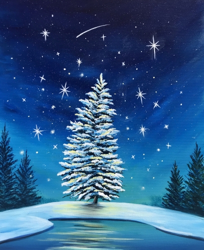 A All Is Bright paint nite project by Yaymaker