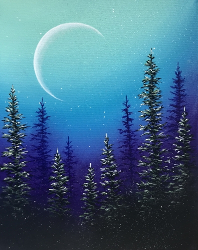 A Mystic Pines paint nite project by Yaymaker