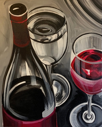 A Wine for Two II paint nite project by Yaymaker