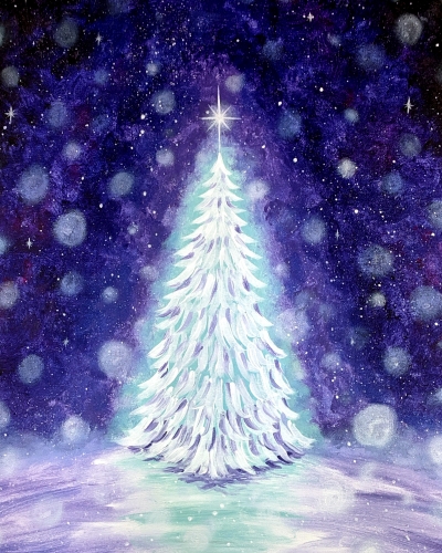 A Wondrous Winter Night paint nite project by Yaymaker