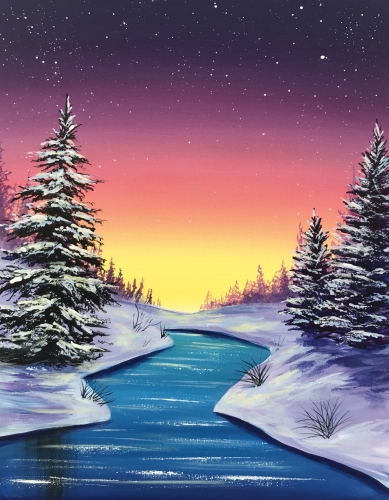 A Winter Glimmer paint nite project by Yaymaker