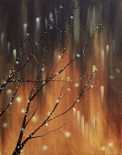 A Magic Fairy Lights paint nite project by Yaymaker