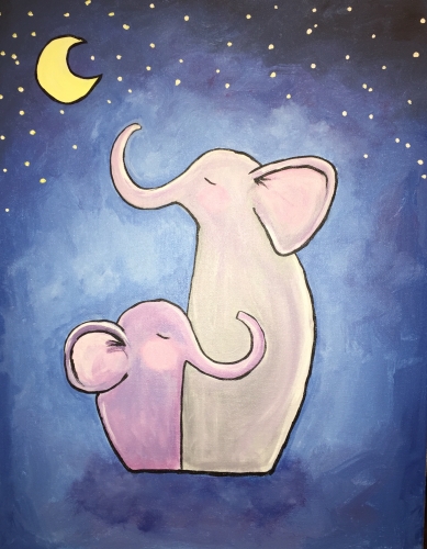 A Elephant Love paint nite project by Yaymaker
