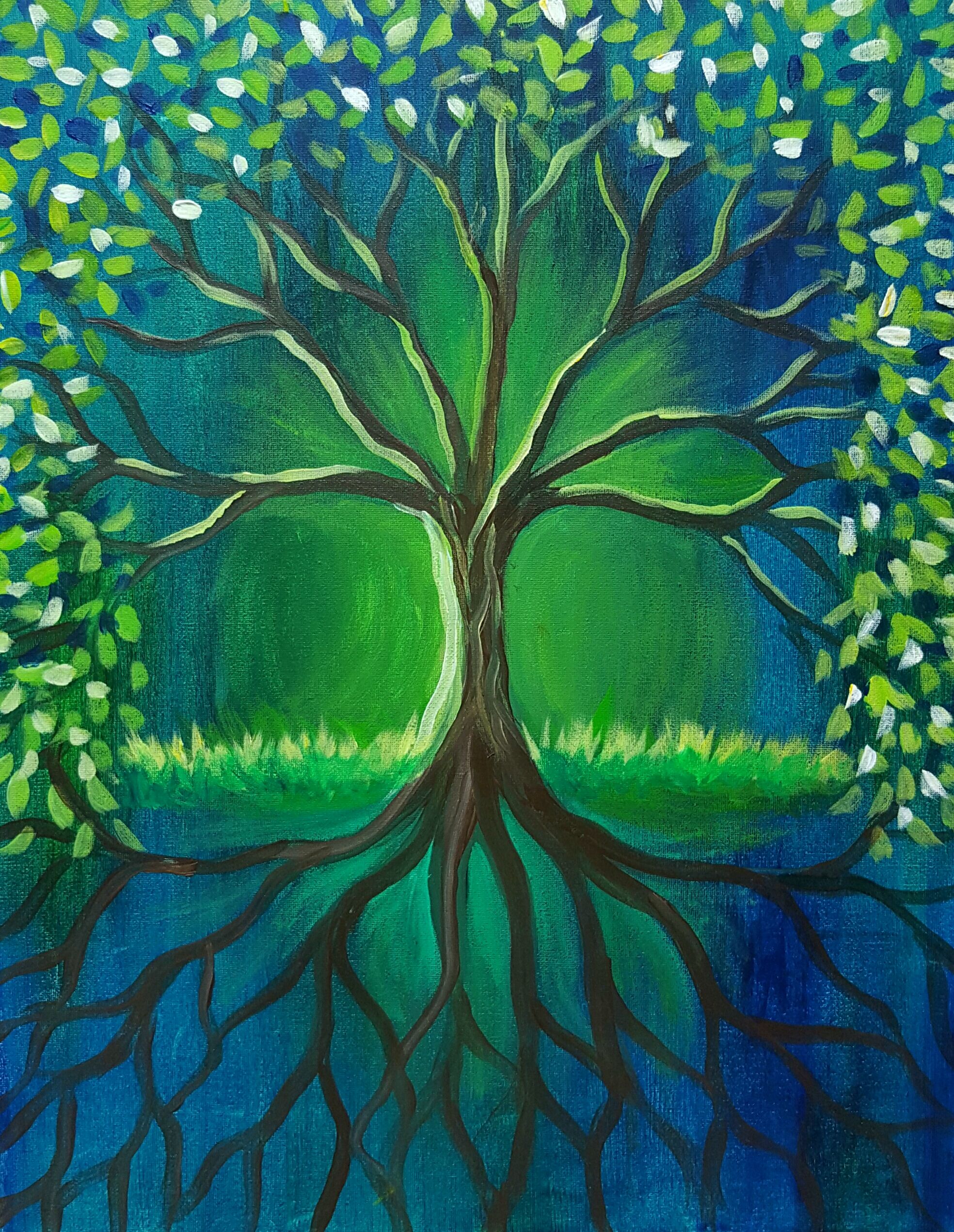 A Celtic Tree paint nite project by Yaymaker