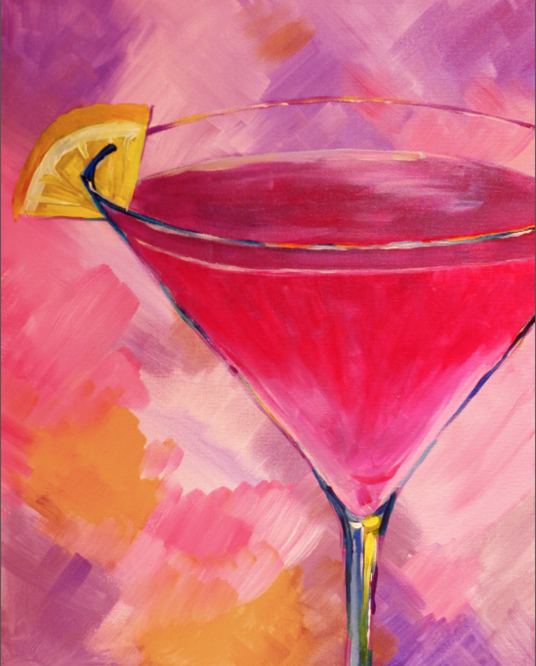 A Creatively Cosmo paint nite project by Yaymaker