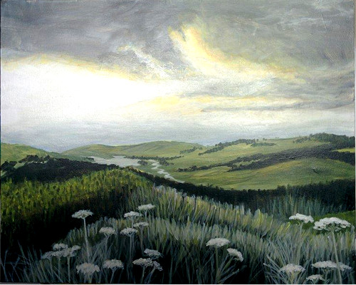 A Irish Hills in Winter paint nite project by Yaymaker