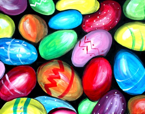 A Easter Eggs II paint nite project by Yaymaker