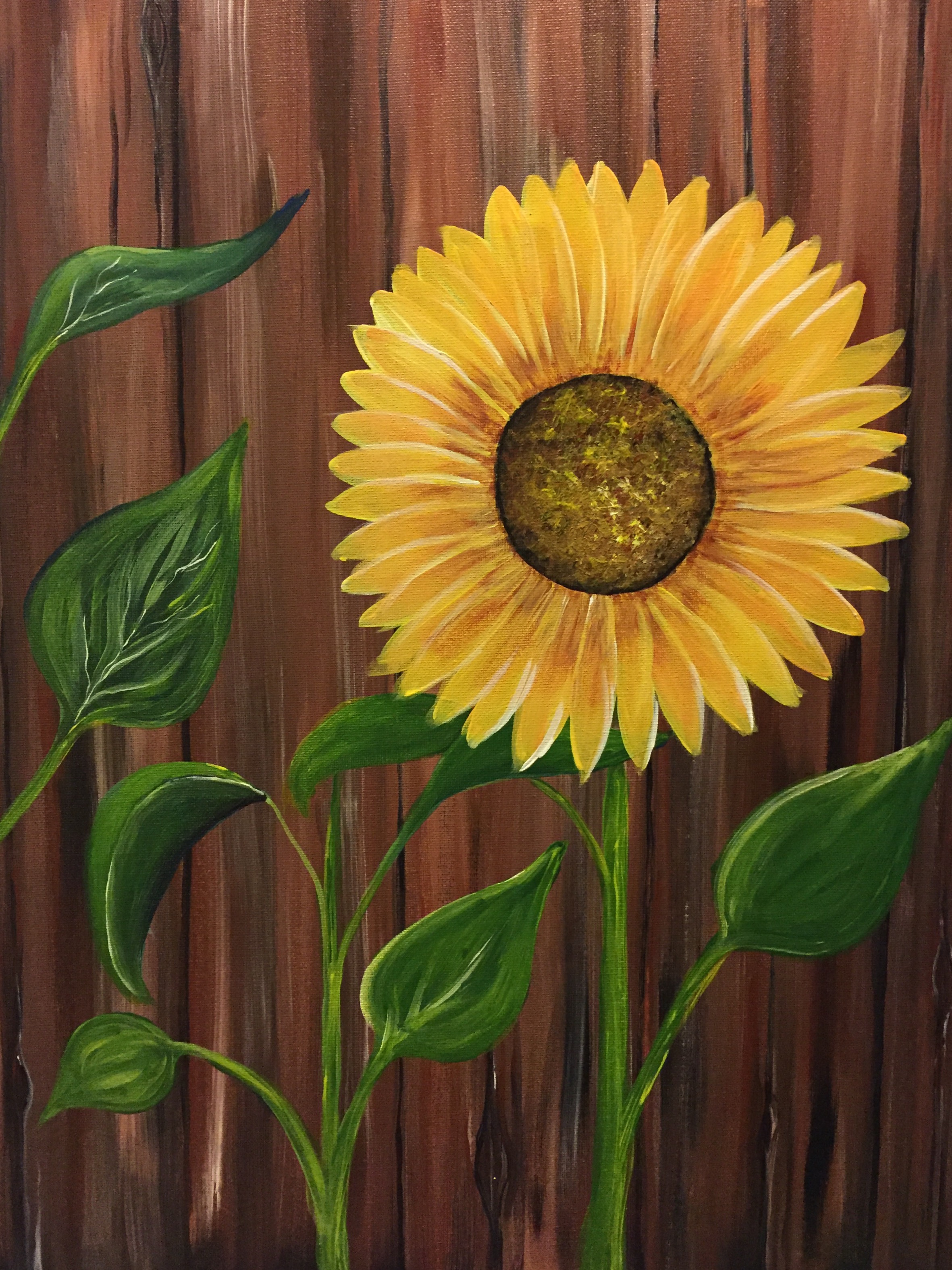 A The Sunflower paint nite project by Yaymaker