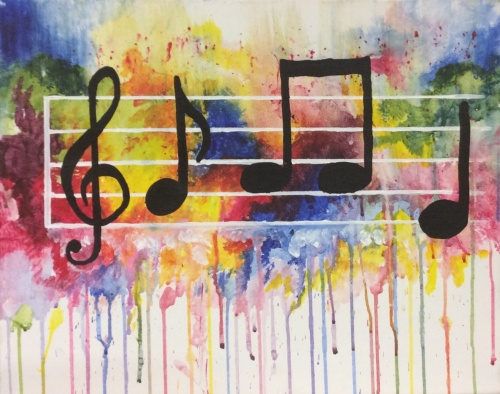 A A Musical Explosion paint nite project by Yaymaker
