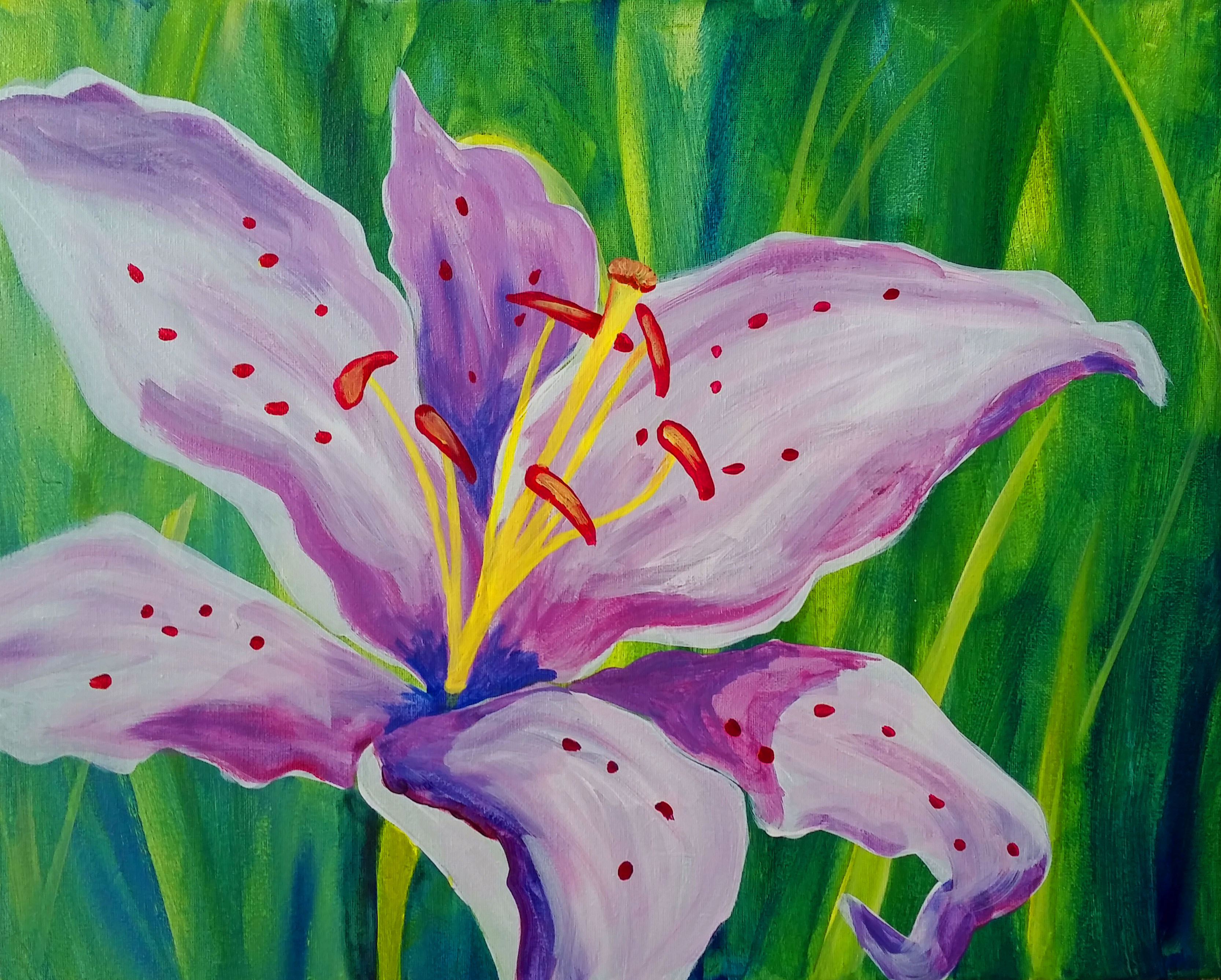 A Spotted Orchid paint nite project by Yaymaker