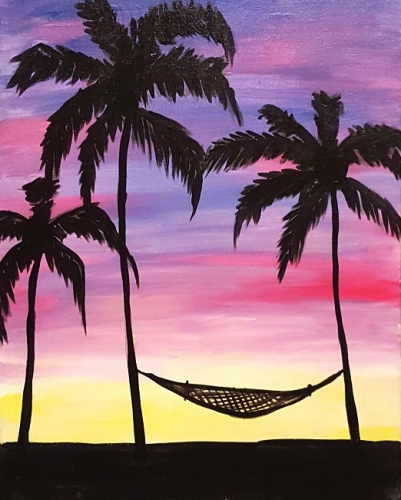 A Palm Beach Hammock paint nite project by Yaymaker