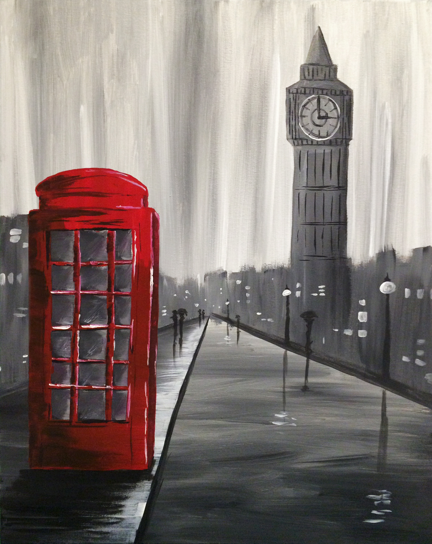 A Lovely London paint nite project by Yaymaker