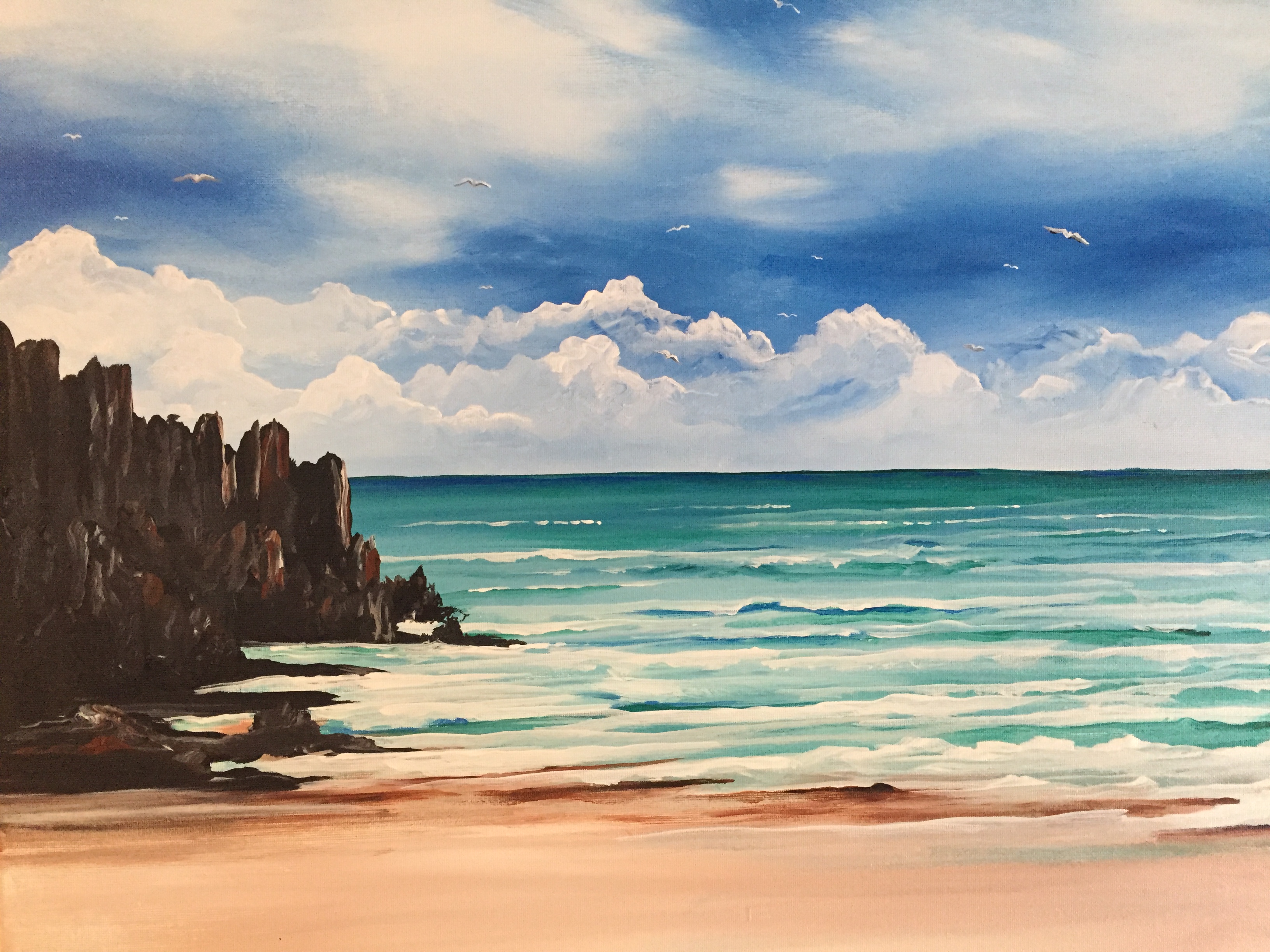 A Black Rock Beach paint nite project by Yaymaker
