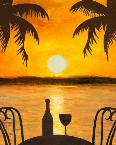 A Reservations in Paradise paint nite project by Yaymaker