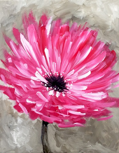 A Pop of Pink paint nite project by Yaymaker