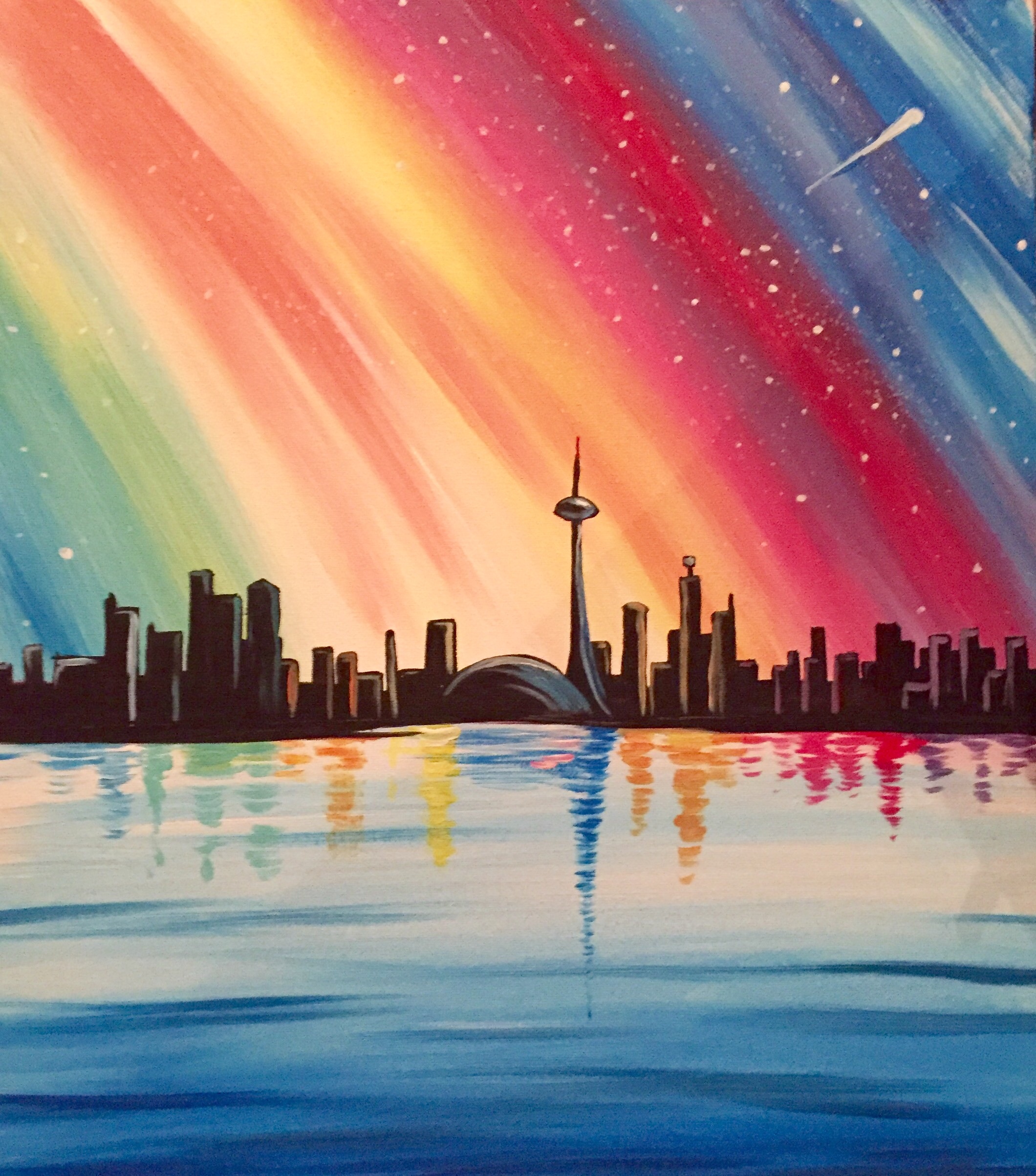 A Colourful Toronto paint nite project by Yaymaker