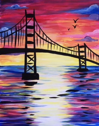 A Sunset Bridge III paint nite project by Yaymaker