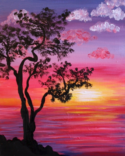 A Here Comes The Sun II paint nite project by Yaymaker