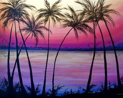 A That Summer Glow paint nite project by Yaymaker