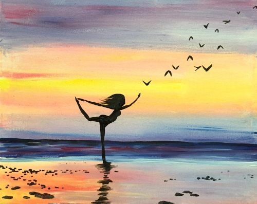 A Sunset Zen paint nite project by Yaymaker