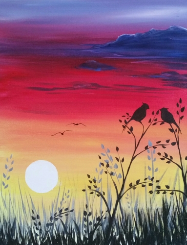 A The Lovebirds paint nite project by Yaymaker
