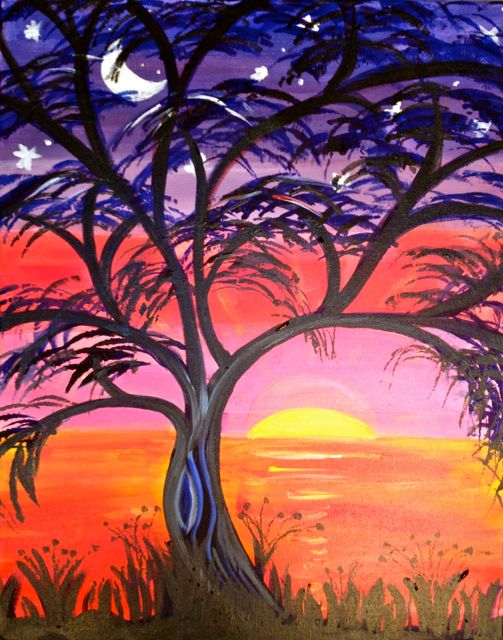 A California Sunset 1 paint nite project by Yaymaker
