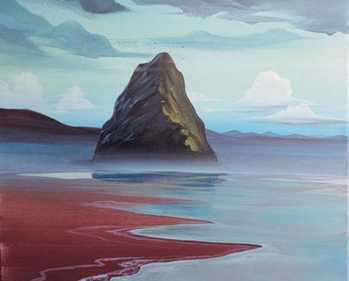 A Calming Ocean paint nite project by Yaymaker