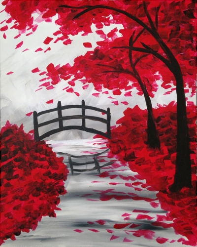 A Bridge in the Fall II paint nite project by Yaymaker