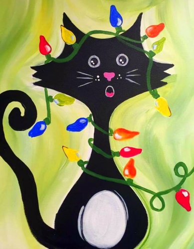 A Curious Christmas paint nite project by Yaymaker