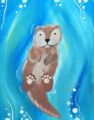 A Otter Float paint nite project by Yaymaker