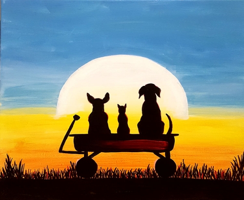 A Cats  Dogs paint nite project by Yaymaker