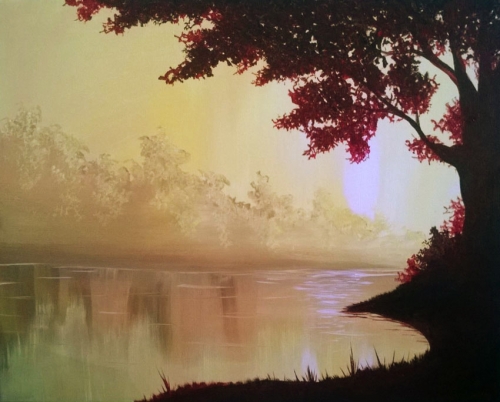 A Peace at Dusk paint nite project by Yaymaker
