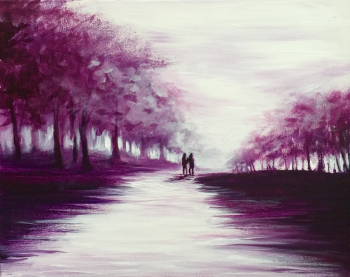 A Walk With Me paint nite project by Yaymaker