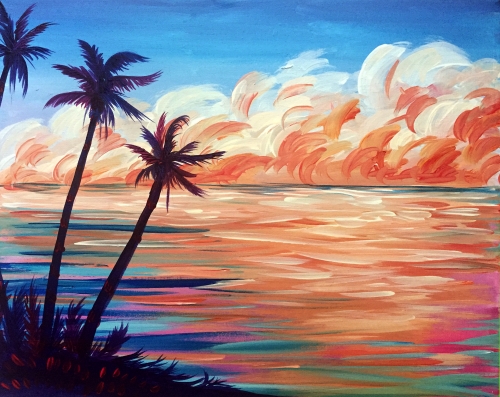 A Tropical Breeze paint nite project by Yaymaker