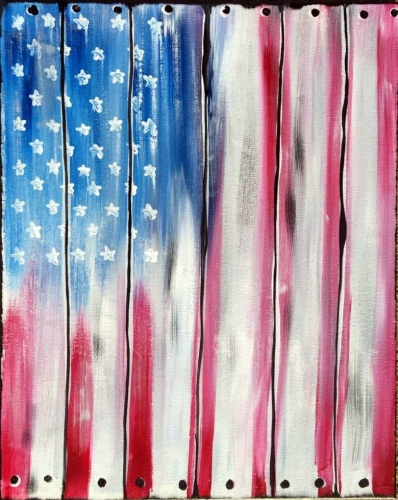 A America is Crate paint nite project by Yaymaker